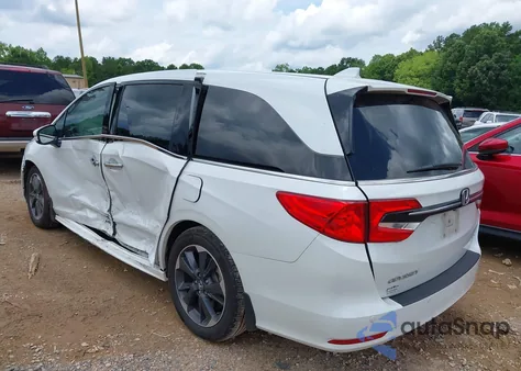 2023 Honda Odyssey Elite z USA, uszkodzony, nr VIN 5FNRL6H92PB021951